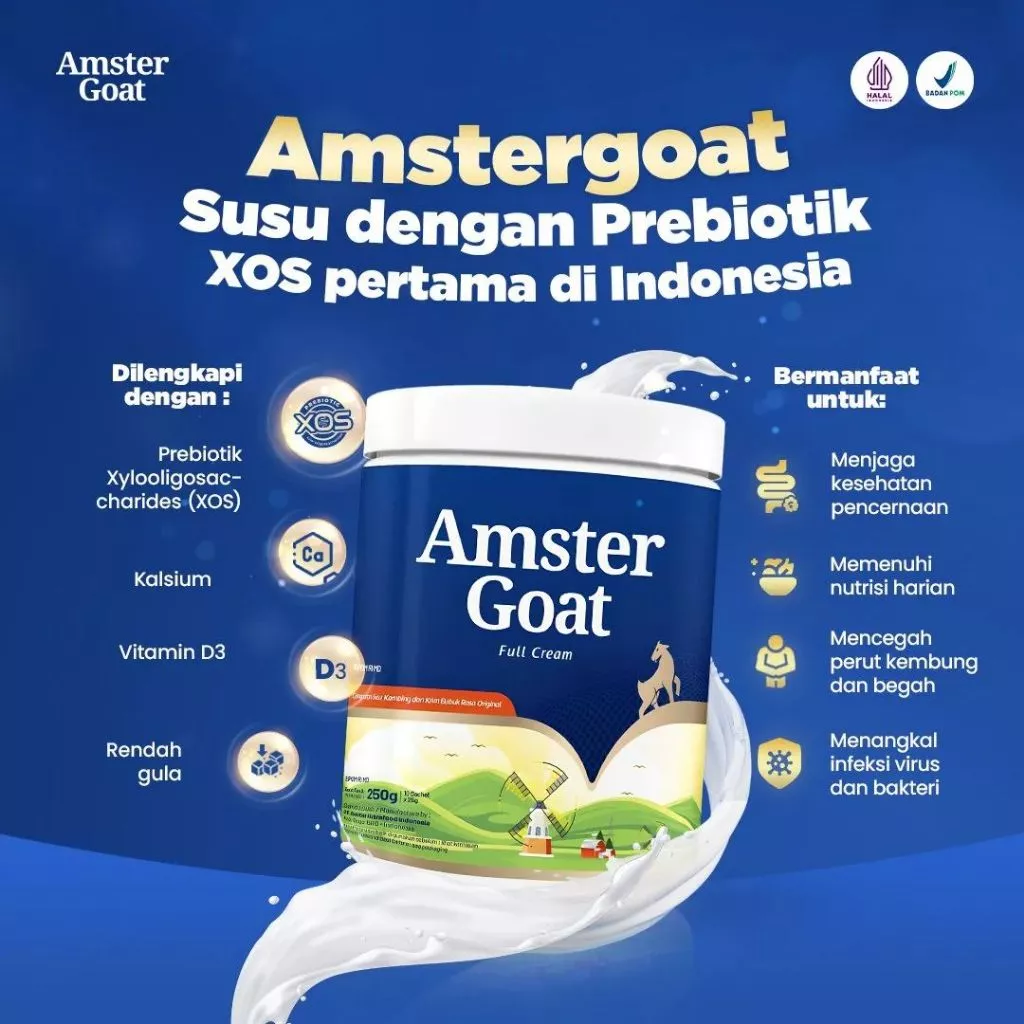AMSTER GOAT – Susu Kambing Solusi Mengatasi Sembelit 250gr - Gambar 8