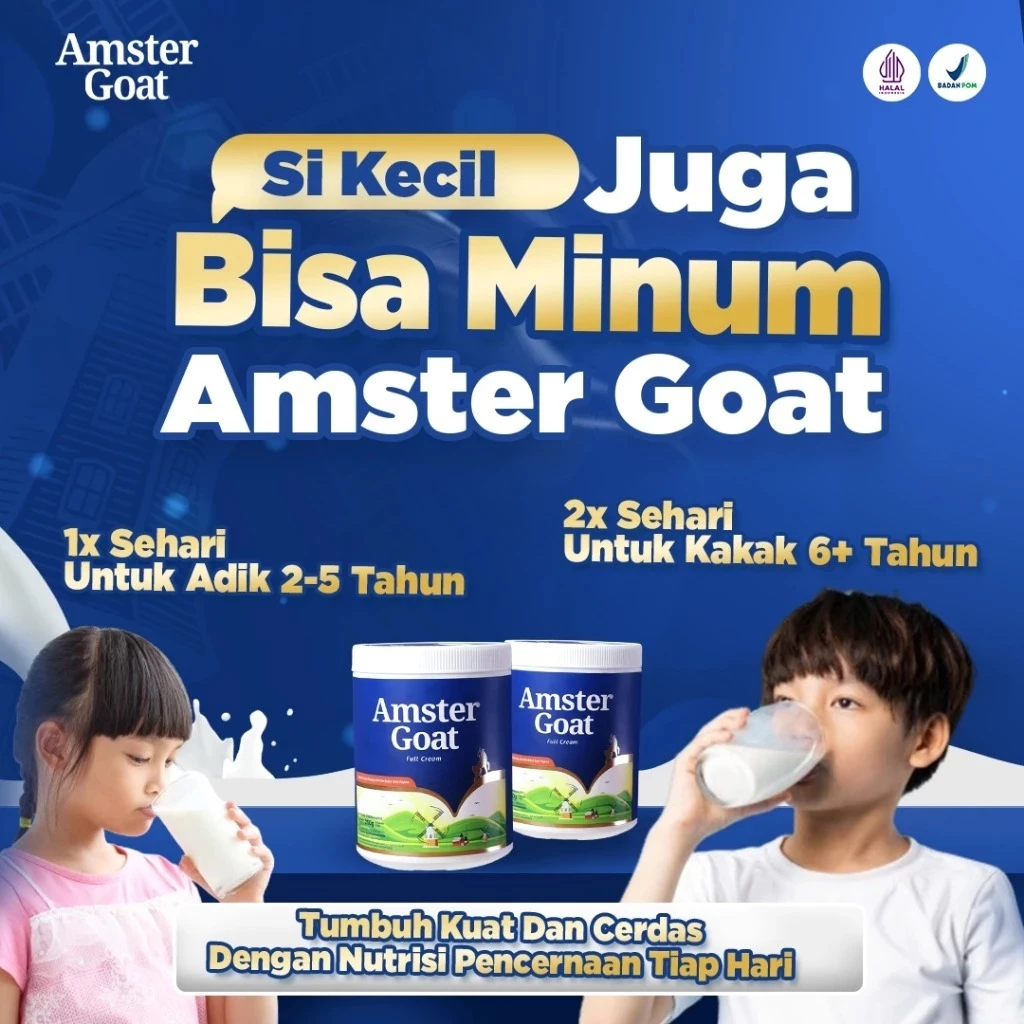 3 BOX Amster Goat – Susu Kambing Premium + Free Jahe Merah Hidayah - Gambar 4